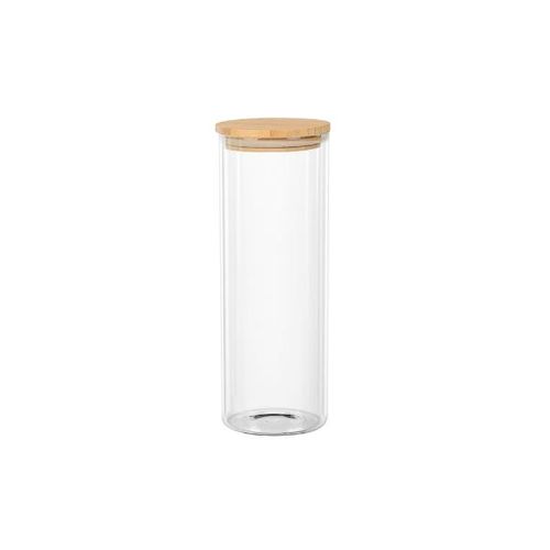 Porta mantimento redondo em vidro Dynasty 1,8 litro bambu 25737