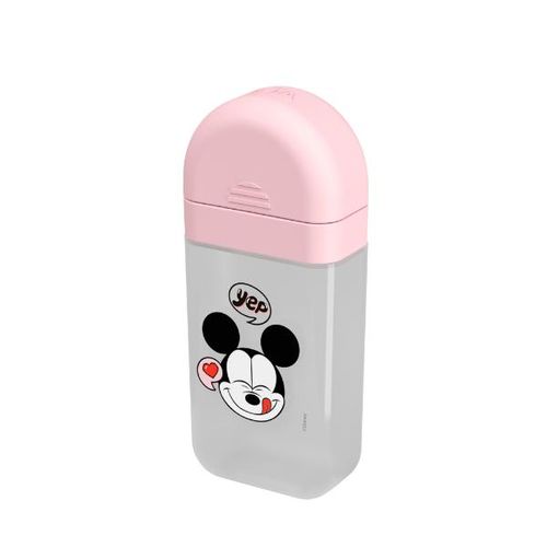 Porta-alcool gel plástico Coza Disney 50ml rosa