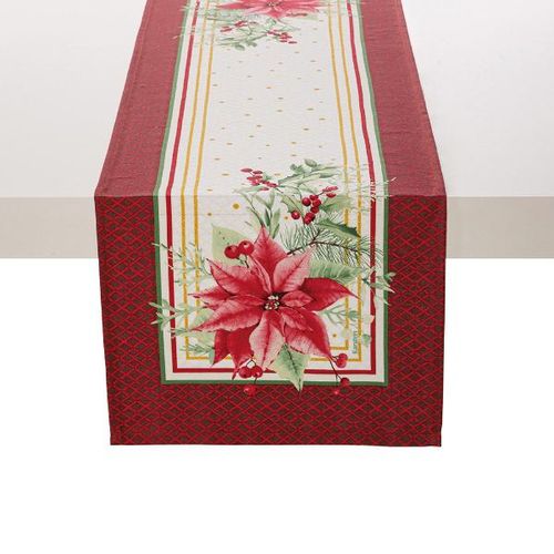 Trilho de mesa Karsten Flores de Natal 30cmx1,00m