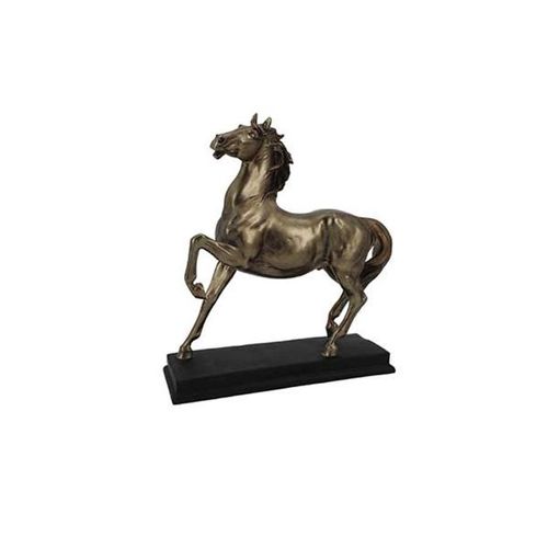 Estatueta cavalo em poliresina Adely Decor 28,7x10x30,8cm