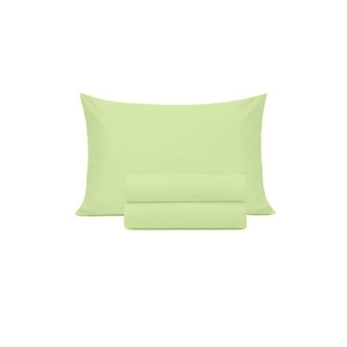 Jogo de lençol duplo com elástico Domani DMI Solteiro Verde Limão 100% algodão