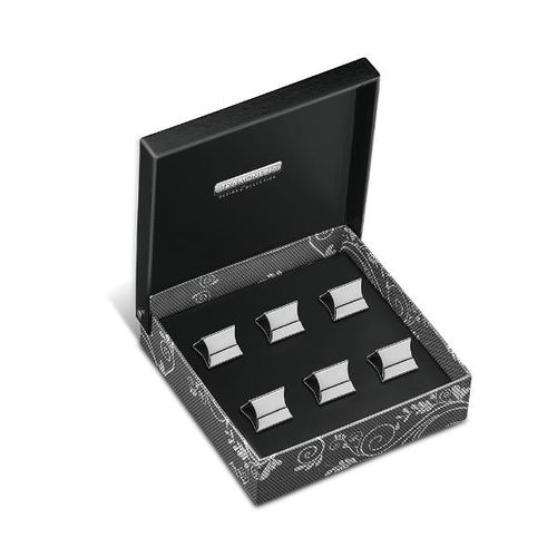 Jogo de marcadores de mesa em inox Tramontina 6 peças Jogo de marcadores de mesa em inox Tramontina 6 peças