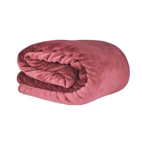 Cobertor mink Blumenau Liso 180x220cm vermelho