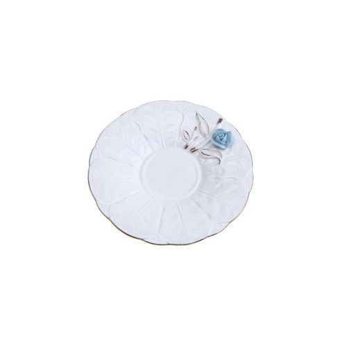 Jogo de xícaras para café em porcelana Wolff Flower round plate color 100ml branco