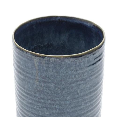 Vaso decorativo em cerâmica Royal 14x28cm azul