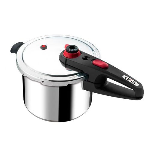 Panela de pressão Clock Conforto 4,5 litros polida Panela de pressão Clock Conforto 4,5 litros polida