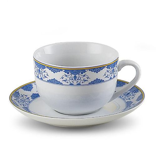 Jogo de xícaras para chá em porcelana Wolff Amalfi 220ml azul 6 peças