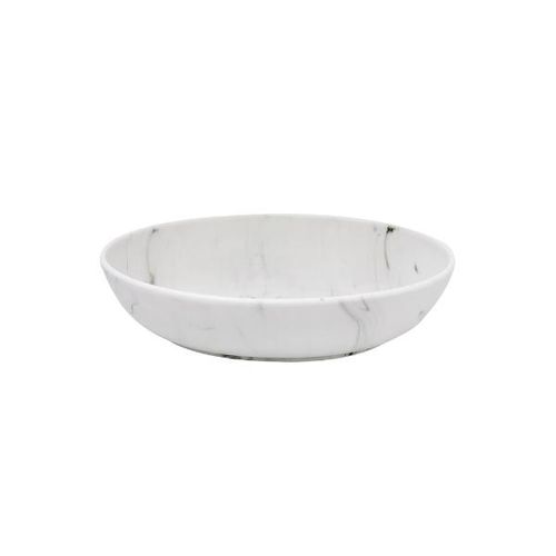 Bowl em porcelana Hauskraft Marble 26,5cm cinza