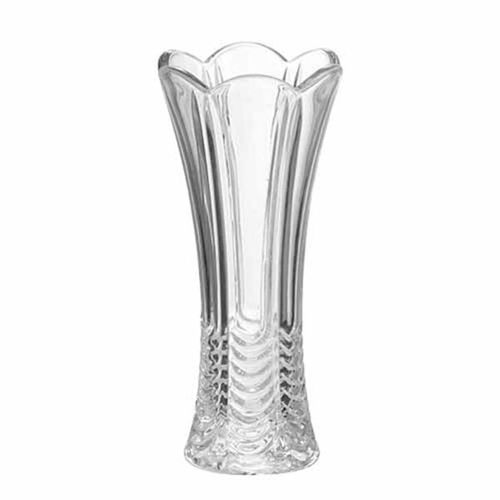 Vaso decorado em vidro Studio Crystal 9,5x19,5cm