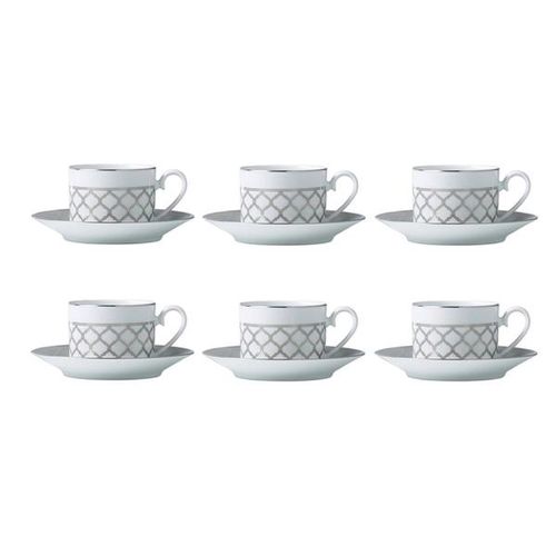 Jogo de xícaras chá em porcelana Noritake Eternal Palace 6 peças