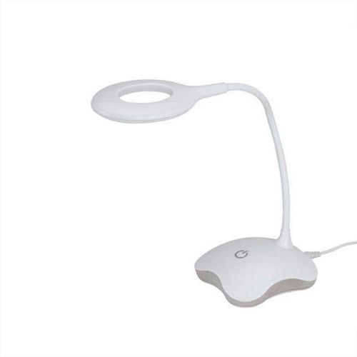Luminária de mesa LED com haste flexível Uny Gift 40cm branca