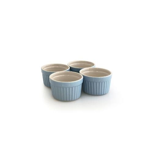 Jogo ramekins em cerâmica Jomafe Classic 10cm 4 peças azul