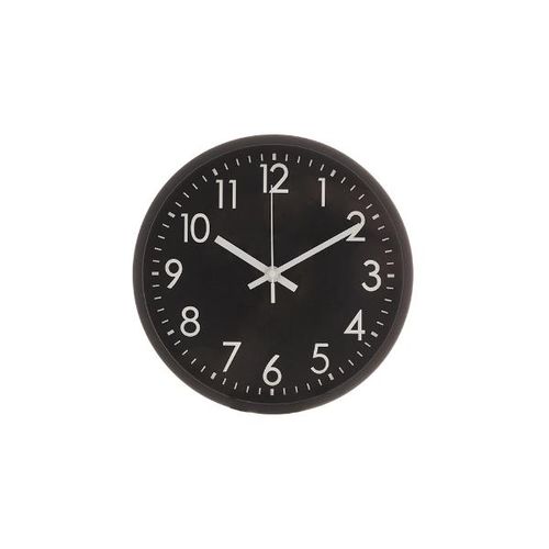 Relógio de parede em plástico Lyor Basic 30,5x4cm preto