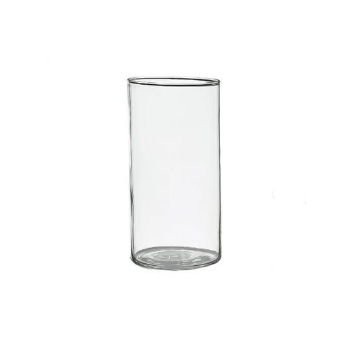 Vaso em vidro Ts Brasil Cilindro 10x20cm