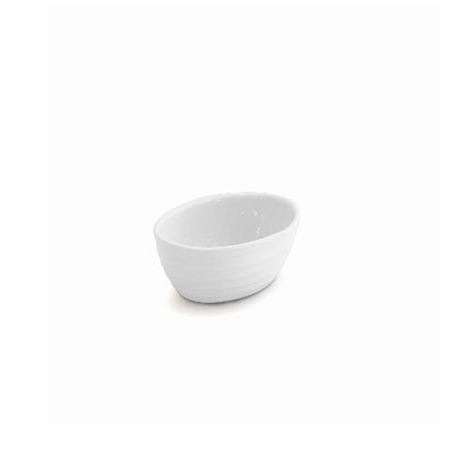 Bowl oval em cerâmica Jomafe Gourmet 15cm branco