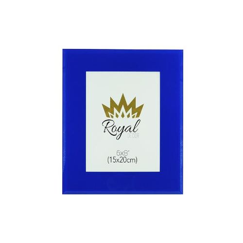 Porta-retrato em vidro Royal Decor 15x20cm azul