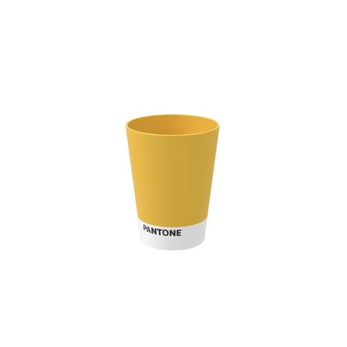 Copo cônico em plástico Coza Casual 300ml amarelo