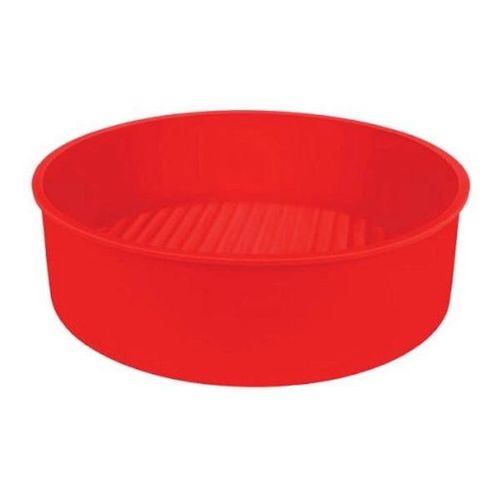 Forma para bolo redonda em silicone Uny Gift 21cm vermelha