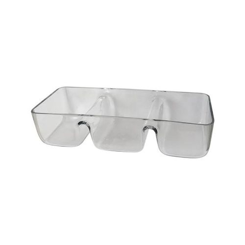 Saladeira em vidro com 3 divisões Duralex Danisca branca