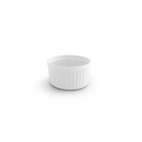 Forma para soufle em cerâmica Jomafe Gourmet 14cm branca