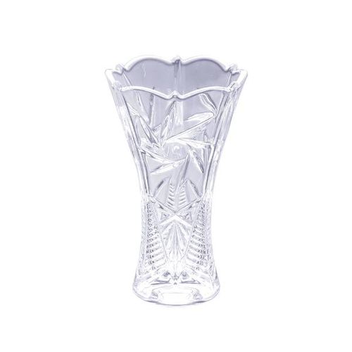 Vaso em cristal Bohemia Pinwheel 30cm Incolor