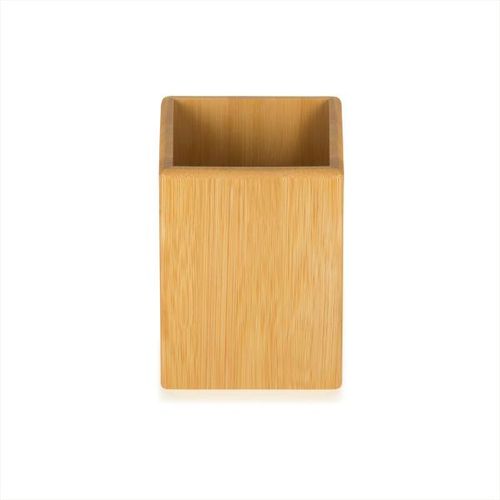 Porta-utensílios em bambu Multiflon 10,5x10,5x13,8cm