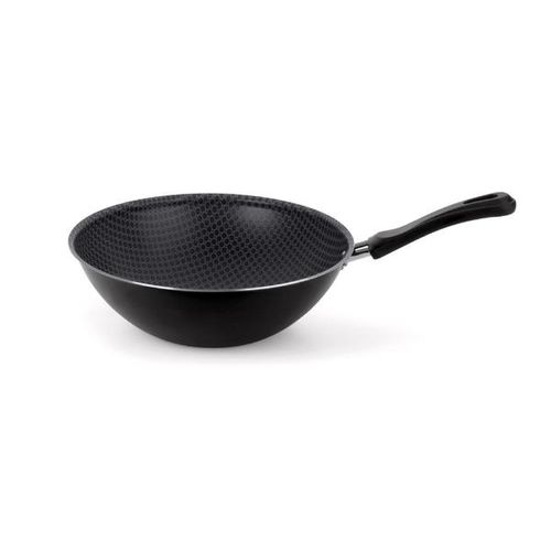 Frigideira wok em alumínio Multiflon Essencial 28cm preto