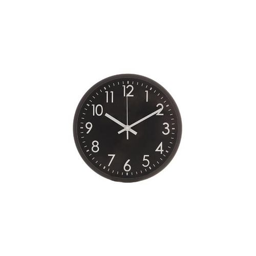Relógio de parede em plástico Lyor Basic 24,4x3,8cm preto