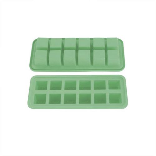 Forma para gelo em silicone 26x11x3,5cm verde