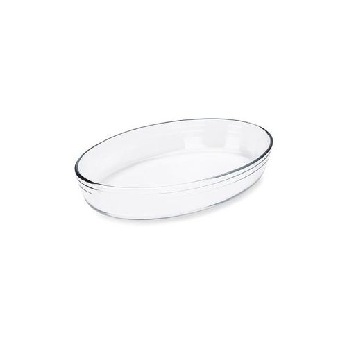 Assadeira oval em vidro Brinox Cheff 35x24x6,5cm