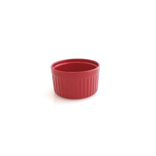 Forma para soufle em cerâmica Jomafe Gourmet 14cm vermelha