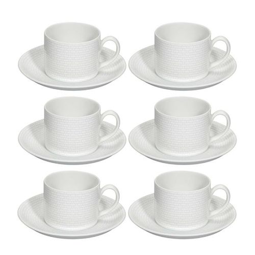 Jogo de xícaras de chá em porcelana Vista Alegre 6 peças