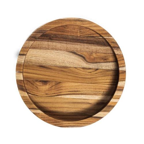 Gamela redonda em madeira Monte Novo 25x25x3,5cm