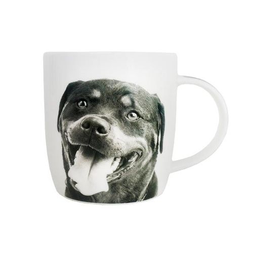 Caneca em porcelana I Love Dogs Rottweiler B 320ml branca