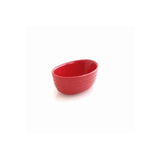 Bowl oval em cerâmica Jomafe Gourmet 15cm vermelho