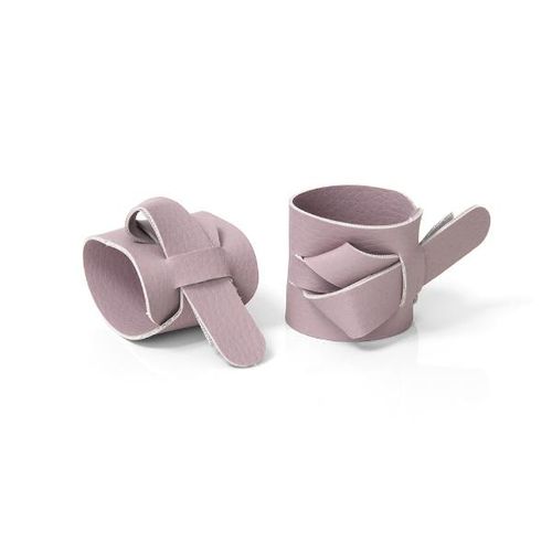 Jogo de argolas para guardanapos em PVC Copa&Cia Ravena 2 peças rosa