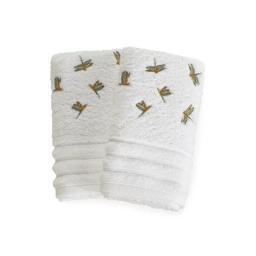 Jogo de toalhas lavabo Trussardi Maggi 2 peças 30cmx50cm Branco