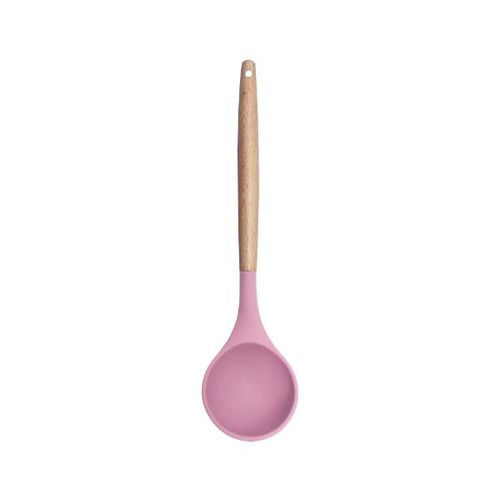 Concha silicone com cabo bambu Lyor Charmy 31cm rosa