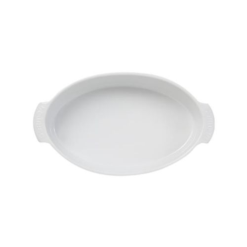 Forma oval G em porcelana Germer 37,5x21,5cm branca
