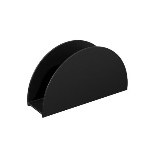 Porta-guardanapos redonda em plástico Coza Cozy 15x4,2x8,1cm preto