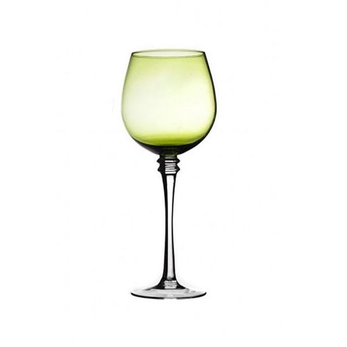 Taça para água em vidro Montarte verde AA0951-2/VD