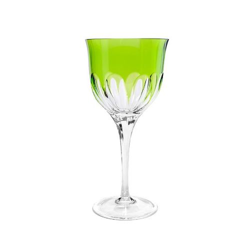 Taça água em cristal Strauss Overlay 225.045 520ml verde claro