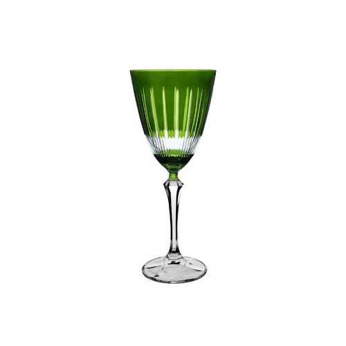 Taça para água em cristal L'Hermitage Elizabeth 350ml verde