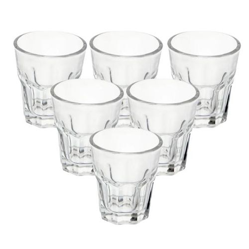 Jogo de copos para shot em vidro Dynasty Dover 45ml 6 peças - 21992