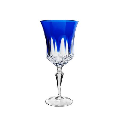 Taça água em cristal Strauss Overlay 119.055 400ml azul escuro