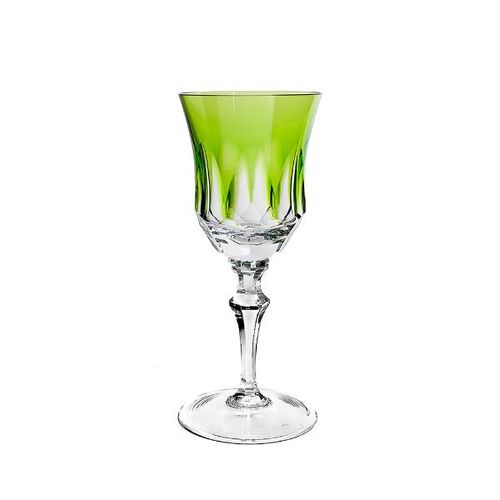 Taça vinho tinto em cristal Strauss Overlay 119.055 360ml verde claro