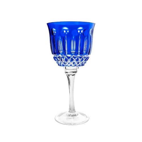 Taça água em cristal Strauss Overlay 225.069 520ml azul escuro
