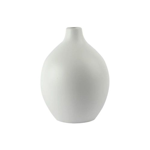 Vaso em cerâmica L'Hermitage Alent 15x20cm branco