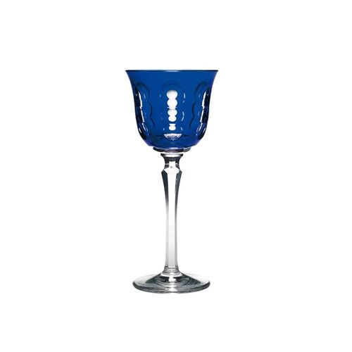 Taça vinho em cristal Christofle Roemer 20,5cm 200ml azul