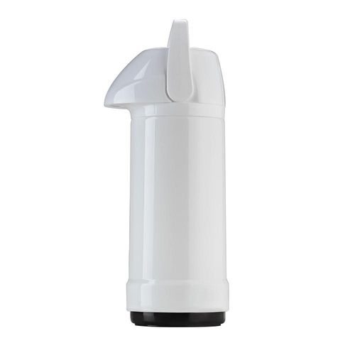 Garrafa térmica de pressão em plástico Invicta 1 litro branca